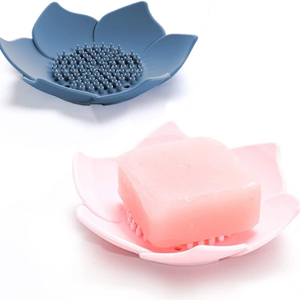 Soap Dishes with Draining, Bathroom Bar Soap Holder for Shower, Soap Tray for Ki